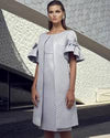 Carla Ruiz Silver Occasion Dress Size 12
