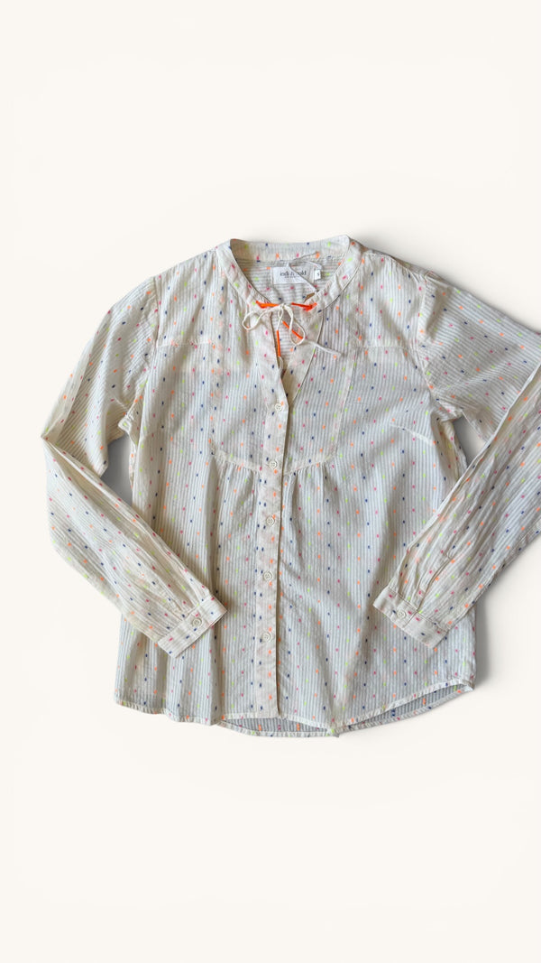 Indi and cold embroidered blouse size small/ 8