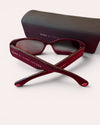 Marc Jacobs Dark Purple Silver Star Retro Sunglasses
