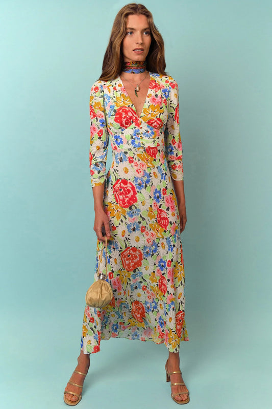 Rixo Selma floral dress size 12
