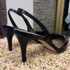 Reiss Black Patent Sling back size 40