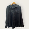 Sussan black linen shirt size 16