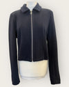 Whistles navy knitted Jacket Size 12