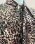 Reiss pink/black animal blouse Size 12