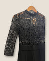 Zara black lace jumpsuit XS