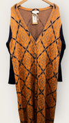 NFD orange/navy cardigan Size XL/L