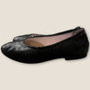 Sole Bliss Luna Black leather print ballet pumps 38.5
