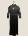 Zara black lace jumpsuit XS
