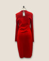 Marccain red knitted dress size 12