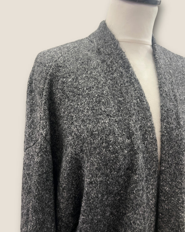 Massimo Dutti dark Grey Coatigan Size M/L