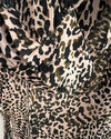 Reiss pink/black animal blouse Size 12