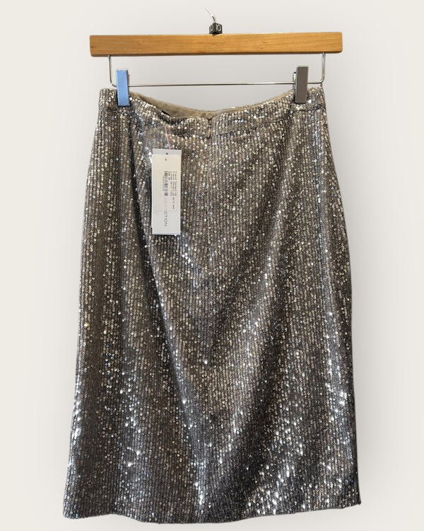 French Connection Gold sequinned skirt size 10
