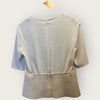 J brand peplum cream top size small