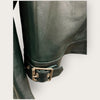 Christopher Kane dark green leather jacket size 14