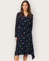 Phase Eight navy/gold dress Size 12