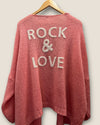 Rock and love pink cardigan free size