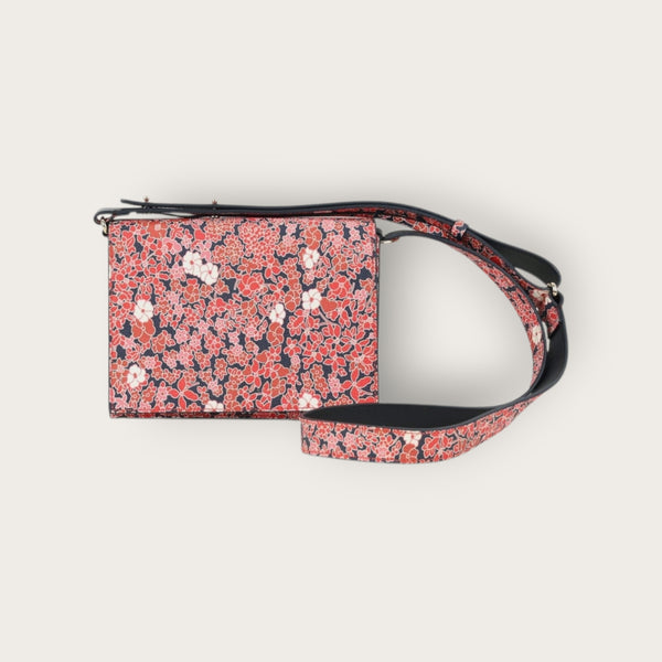 Victoria Beckham red floral handbag