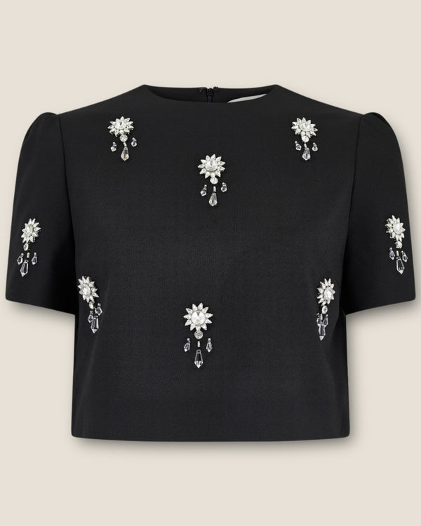 Odd Muse Black Crystal box T shirt size XS