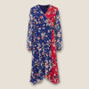 Phase Eight Wrap dress floral purple/pink size 12