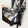 Reiss Blue/ Black patterned playsuit size 14