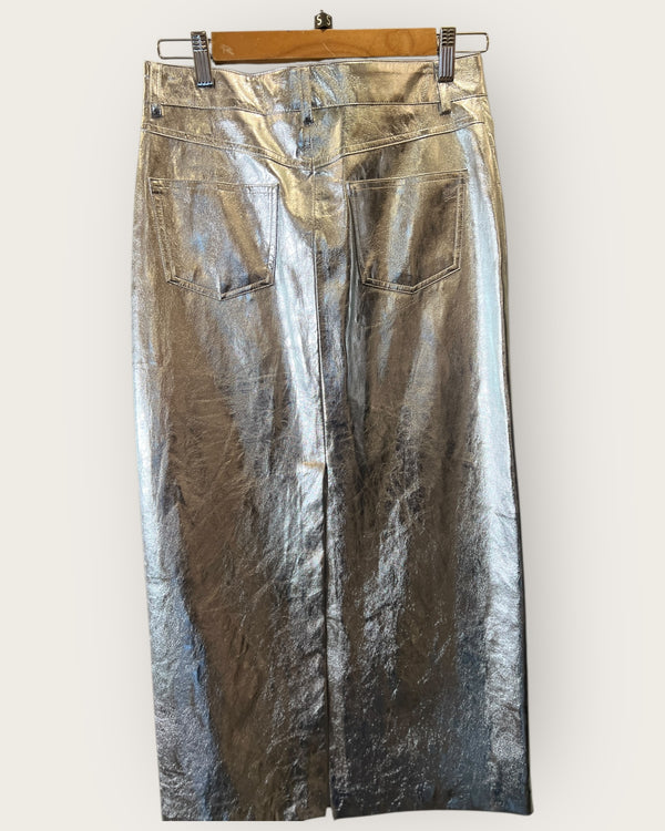 Mango silver skirt Size Small