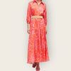 Luis Civit Orange/Pink DressSize 10