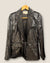 BA+SH Black shinny velvet and satin evening jacket size 0