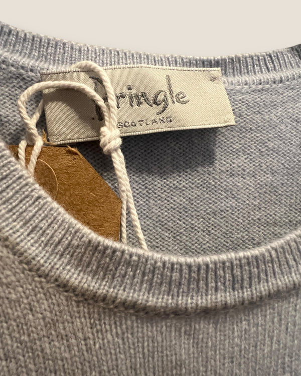 Pringle blue cashmere sleeveless knit size Large