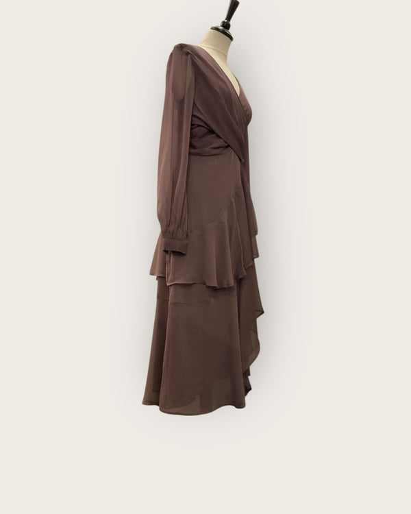 ASOS damson Chiffon dress size 10