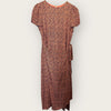 Mint velvet orange/pink animal dress size 10