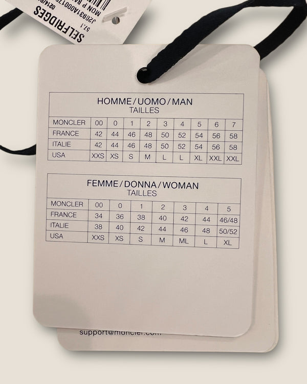 Moncler black jacket XL