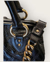 Marc Jacobs black leather quilted handbag