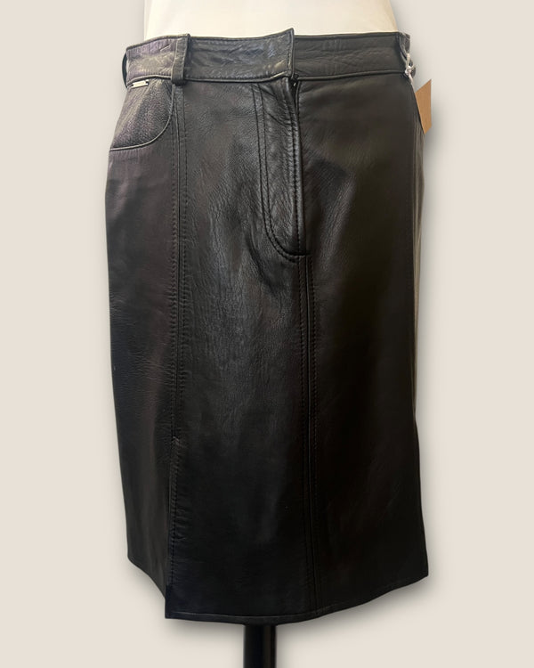Valentino leather skirt size 10