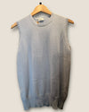 Pringle blue cashmere sleeveless knit size Large