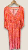 Oliver Bonas Orange/Yellow Floral Dress Size 12 CW