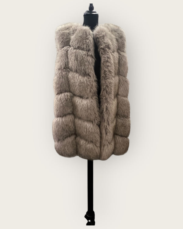 Karen Millen Faux Fur Gillet new with tags size Large