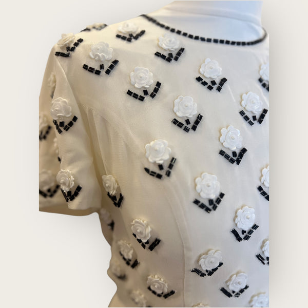 French Connection cream dress size 8