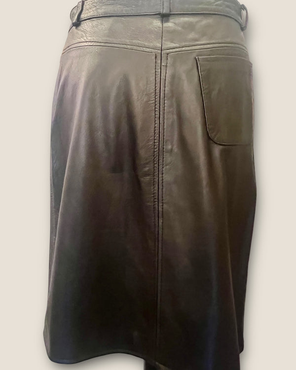 Valentino leather skirt size 10