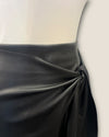 Mint velvet black faux leather skirt size 16