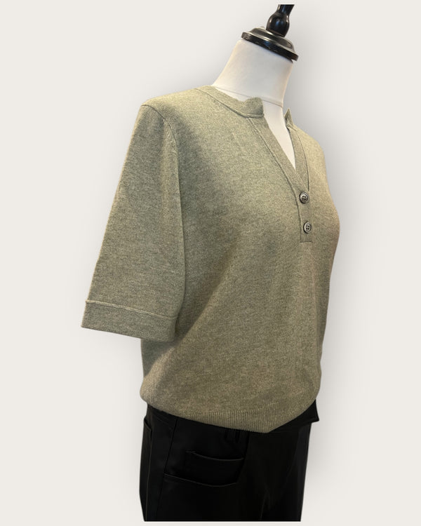 Repeat cashmere/silk green knit size 10