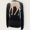 Jumper 1234 cashmere black giraffe Size Small