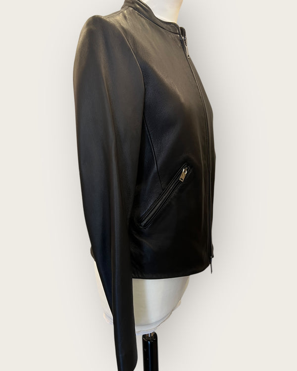 Reiss Leather biker jacket size 12