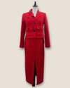 Karen Millen red long skirt size 8
