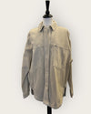 Zara Cargo cream over shirt size Small
