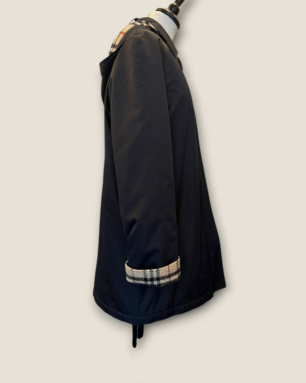 Burberry Navy padded coat size 10