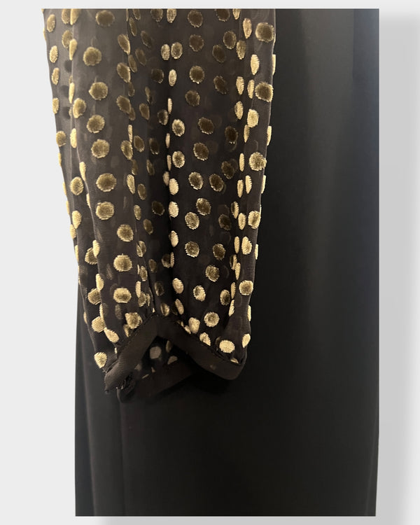 Gina Bacconi black & gold size 16