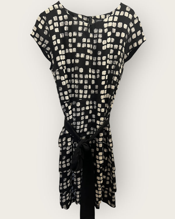 Jaeger black and white dress size 14