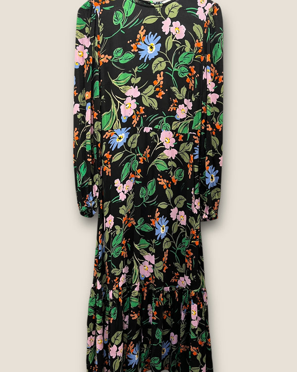 M&S + ghost black floral dress Size 10