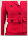 Karen Millen red long skirt size 8