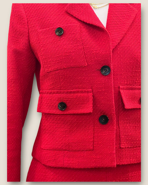 Karen Millen red long skirt size 8